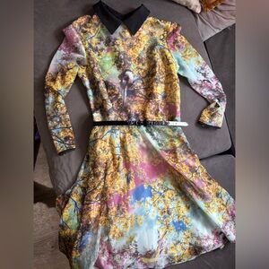 Ted Baker London Pretty Trees Belted Dress